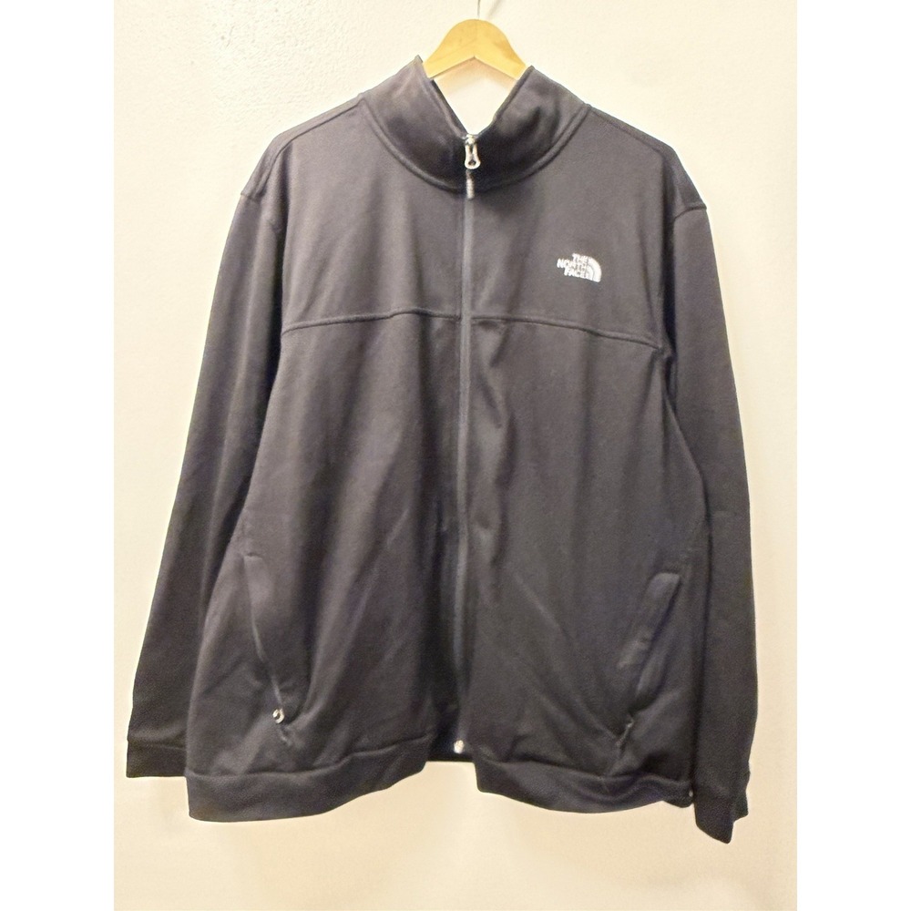 The North Face Black Full Zip Fleece Jacket Men's 2XL Long Sleeve Outdoors